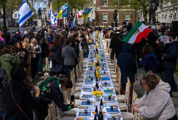 GBR: Protest In Support Of Israeli Hostages In Gaza Takes Place Outside Downing Street