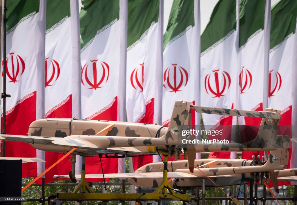 Missiles And UAVs During A Military Parade In Tehran