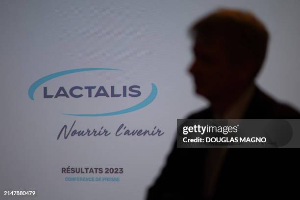 French businessman and Lactalis CEO Emmanuel Besnier speaks during a meeting at the headquarters of Brazilian cooperative Itambe in Belo Horizonte,...