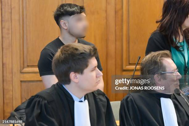 One of the accused is pictured at the jury constitution at the start of the trial against eight accused concerning the death of Romanian...