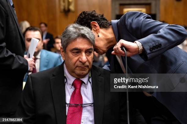 Boeing engineer Sam Salehpour arrives for a Senate Homeland Security and Governmental Affairs subcommittee on investigations hearing titled "Boeing's...
