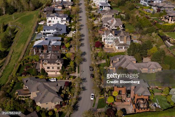 Homes in the Issaquah Highlands area of Issaquah, Washington, US, on Tuesday, April 16, 2024. The National Association of Realtors is scheduled to...