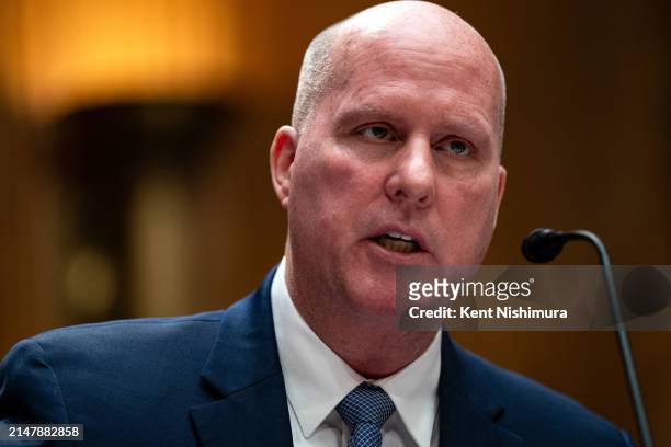 Witness Ed Pierson, Executive Director, The Foundation for Aviation Safety testifies during a Senate Homeland Security and Governmental Affairs...