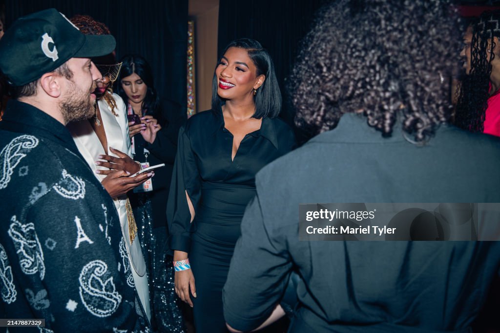 Taylor Rooks Smile Taylor Rooks smiles during the 2024 WNBA Draft on April 15, 2024 at ...