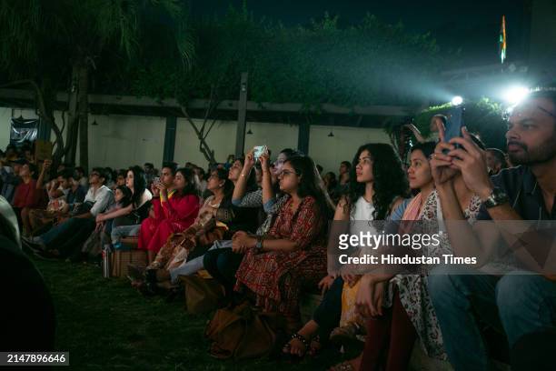 People during an event titled "Experience the Experiment '', the fusion of Indian classical dance's rhythm with the art of Brazilian football at...