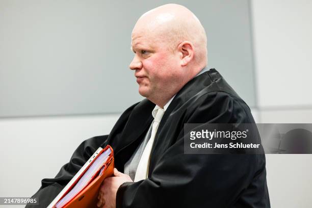 Lawyer Ulrich Vosgerau during the trial of Bjoern Hoecke , a former history teacher and current leader of the far-right Alternative for Germany...