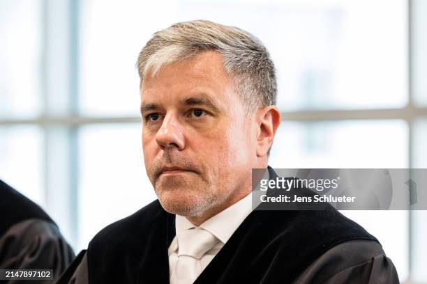 Senior public prosecutor Ulf Lenzner during the trial against Bjoern Hoecke, a former history teacher and current leader of the far-right Alternative...