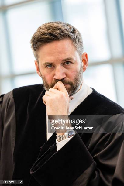 Public prosecutor Benedikt Bernzen during the trial against Bjoern Hoecke, a former history teacher and current leader of the far-right Alternative...