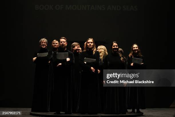 Santa Monica , CA Cast members of L.A. Opera's "Book of Mountains & Seas," have a dress rehearsal at Broad Stage on Wednesday, April 10, 2024 in...