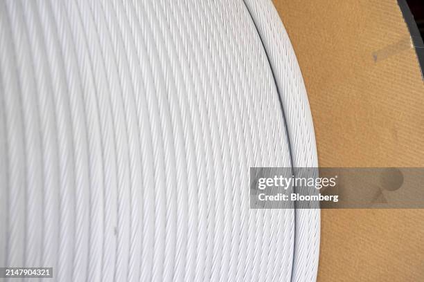 Conduction cables at the TS Conductor Corp. Production facility in Huntington Beach, California, US, on Wednesday, April 10, 2024. TS Conductor Corp....
