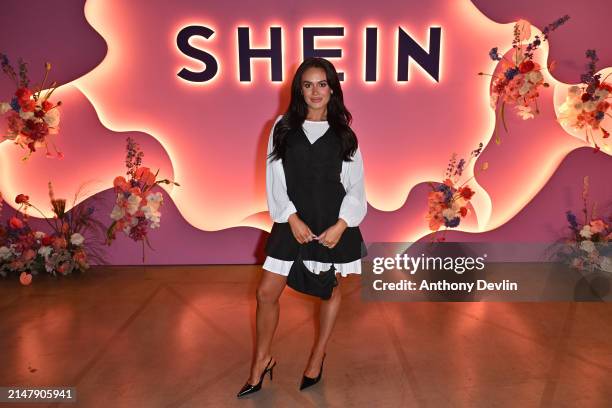 Olivia Hawkins attends the launch of the SHEIN pop-up store at Liverpool One on April 18, 2024 in Liverpool, England.