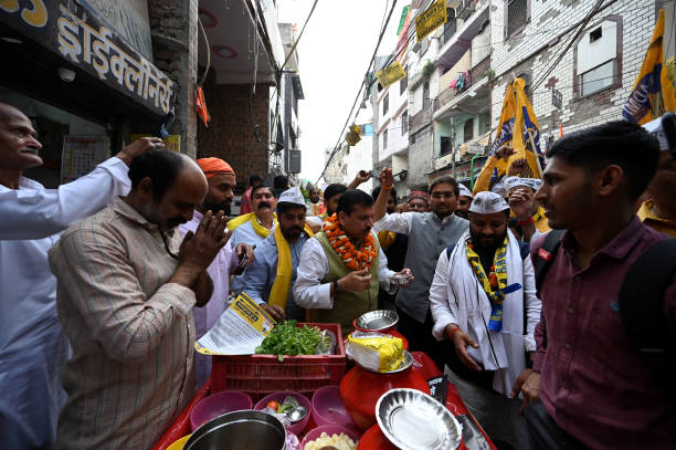 IND: AAP Rajya Sabha MP Sanjay Singh Campaigns For Lok Sabha Elections In Delhi