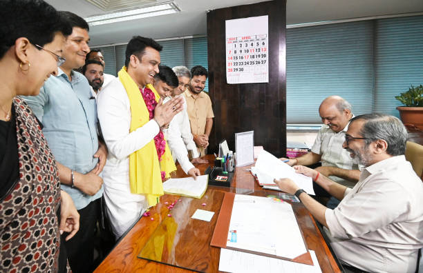 IND: AAP Councillor Mahesh Khichi Files Nomination For Delhi Mayor