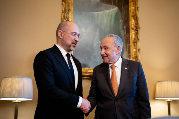 DC: Senate Majority Leader Schumer Meets With Ukrainian Prime Minister Denys Shmyhal On Capitol Hill