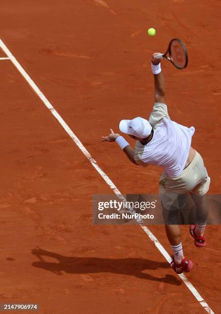 Dusan Lajovic is playing against Alejandro Davidovich Fokina in the round of 16 of the Barcelona Open Banc Sabadell, 71st Conde de Godo Trophy, at...