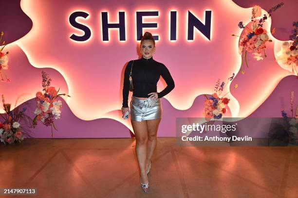 Liberty Poole attends the launch of the SHEIN pop-up store at Liverpool One on April 18, 2024 in Liverpool, England.
