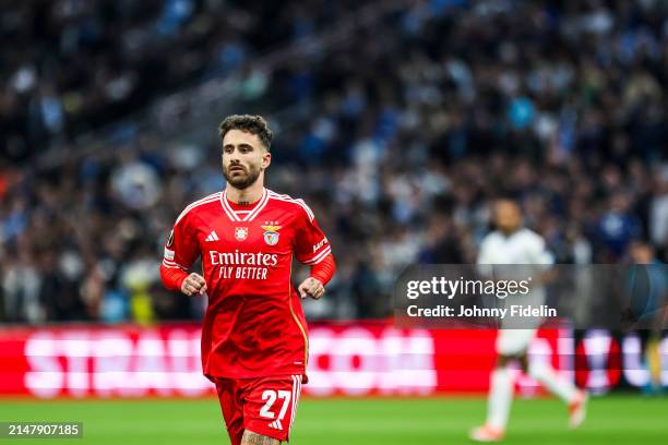Rafa SILVA of Benfica during the UEFA Europa League Quarter-finals match between Marseille and Benfica at Oragne Velodrome, Marseille on April 18,...