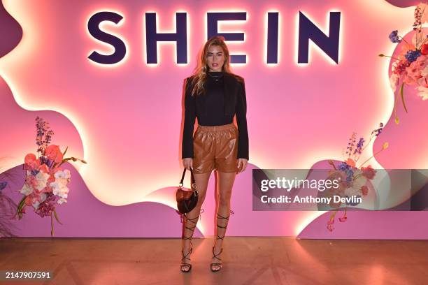 Arabella Chi attends the launch of the SHEIN pop-up store at Liverpool One on April 18, 2024 in Liverpool, England.