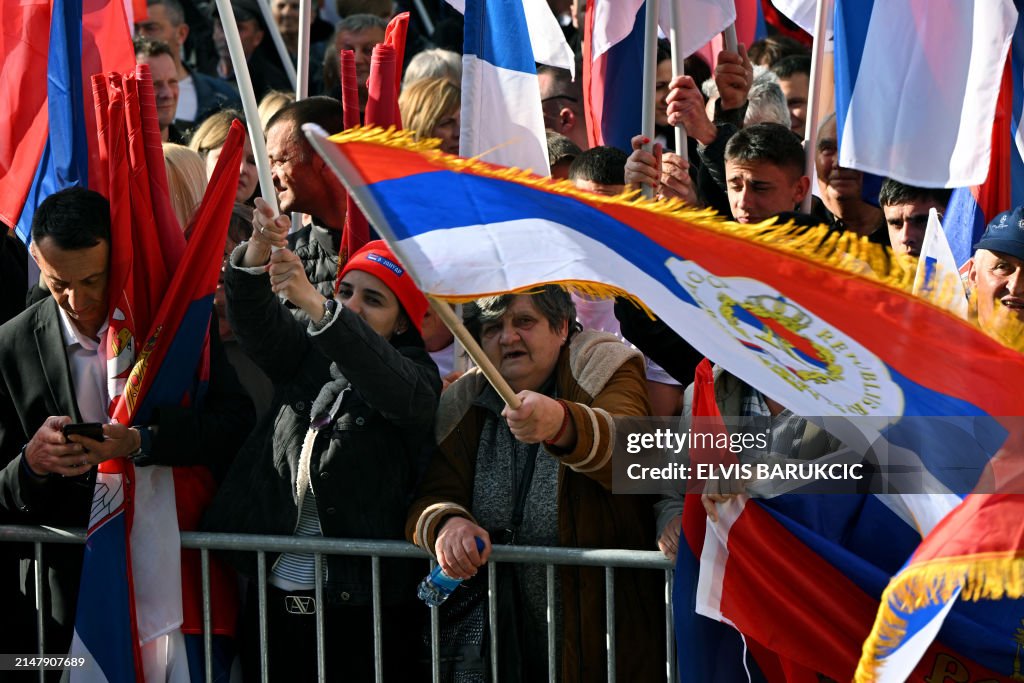 BOSNIA-UN-SERBS-SREBRENICA-GENOCIDE-DEMO