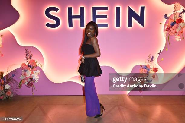 Fikayo Olowolagba attends the launch of the SHEIN pop-up store at Liverpool One on April 18, 2024 in Liverpool, England.