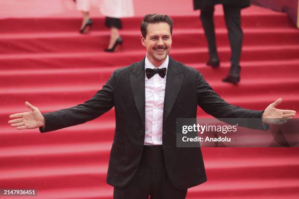 Serbian actor Milos Bikovic attends the opening ceremony of the 46th Moscow International Film Festival at the Rossiya Theatre, in Moscow, Russia on...