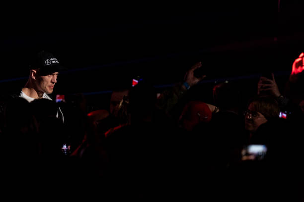 Michal Cieslak is fighting during the Knockout Boxing Night KBN 34 in Wroclaw, Poland, on April 20, 2024.