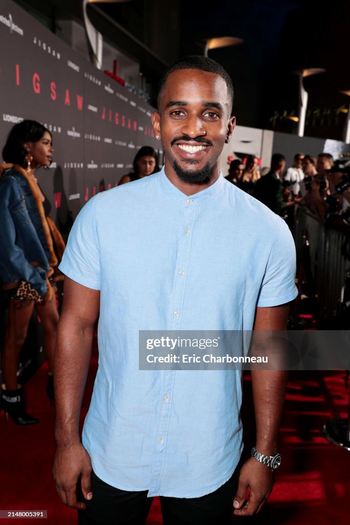 Patrick Cage II seen at Lionsgate World Premiere of JIGSAW, Los... News