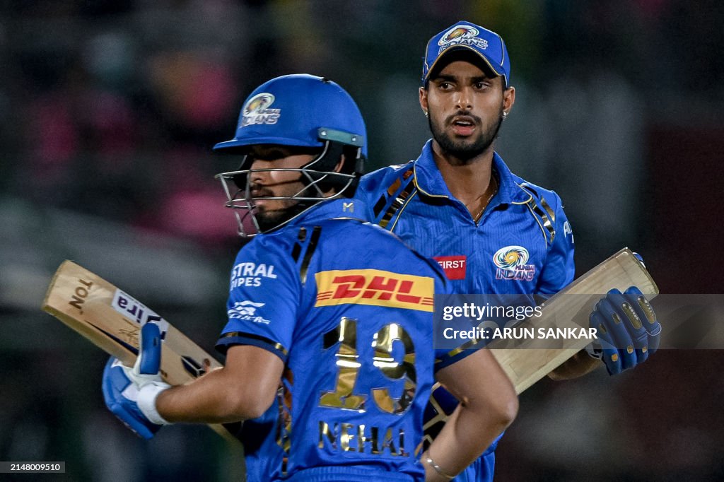 CRICKET-IND-IPL-T20-RAJASTHAN-MUMBAI