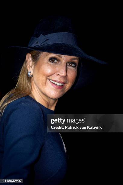 Queen Maxima of The Netherlands attends the launch of Amsterdams Stagepact MBO at Capital C on April 9, 2024 in Amsterdam, Netherlands. The...