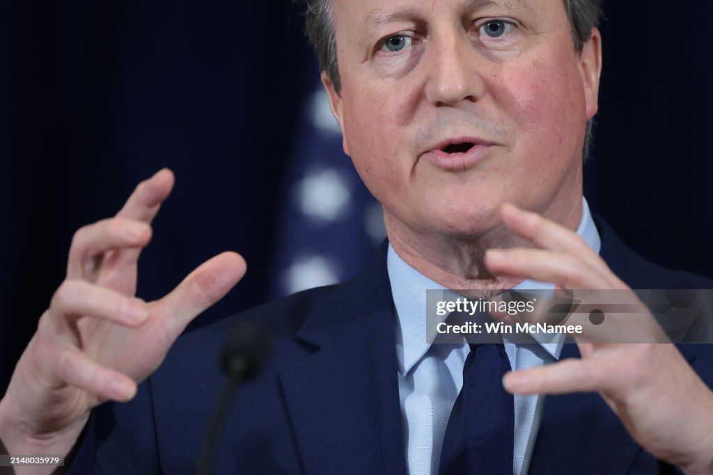 Secretary Of State Antony Blinken Meets With UK Foreign Secretary David Cameron At The State Department