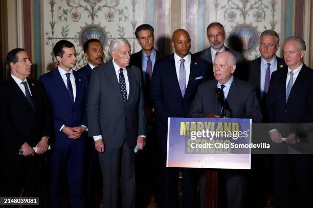 Rep. Jamie Raskin , Transportation Secretary Pete Buttigieg, Rep. Kweisi Mfume , Rep. Steny Hoyer , Rep. John Sarbanes , Maryland Governor Wes Moore,...