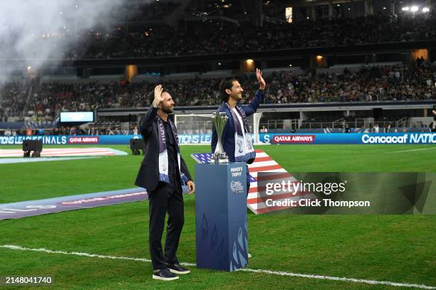 Winners Trophy during the Concacaf Nations League final match between Mexico and USMNT at AT&T Stadium on March 24, 2024 in Arlington, Texas.