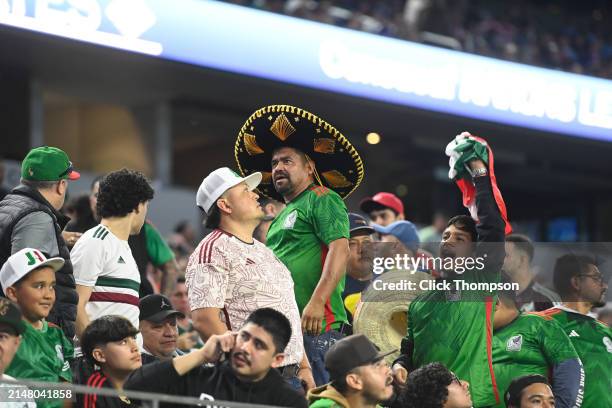 Team Mexico fans during the Concacaf Nations League final match between Mexico and USMNT at AT&T Stadium on March 24, 2024 in Arlington, Texas.