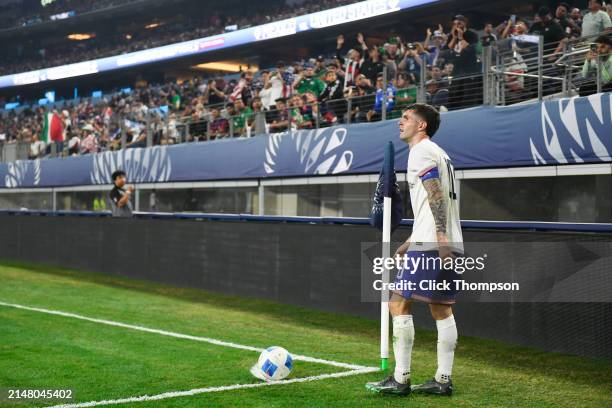 Christian Pulisic of the United States during the Concacaf Nations League final match between Mexico and USMNT at AT&T Stadium on March 24, 2024 in...