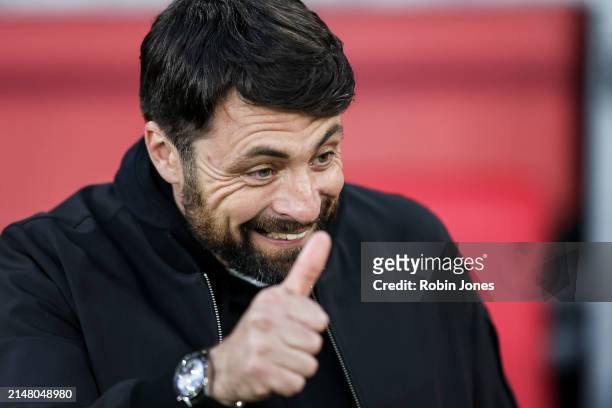 Head Coach Russell Martin of Southampton during the Sky Bet Championship match between Southampton FC and Coventry City at St Mary's Stadium on April...