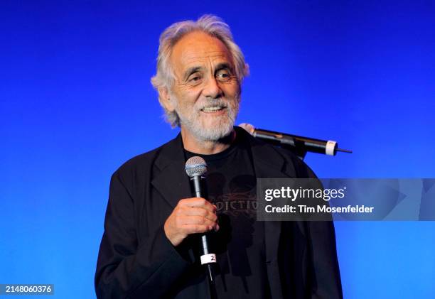 Tommy Chong of Cheech & Chong performs during Wild 94.9's Comedy Jam at Shoreline Amphitheatre on August 22, 2009 in Mountain View, California.