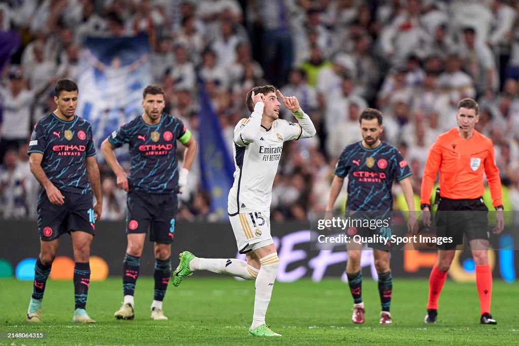 Real Madrid CF v Manchester City: Quarter-final First Leg - UEFA Champions League 2023/24