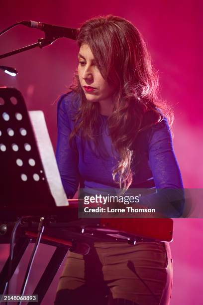 Julia Holter performs at EartH Hackney on April 09, 2024 in London, England.