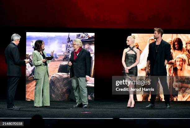 Michael De Luca, Chairperson & CEO, Warner Bros. Film Group, Pamela Abdy, Co-Chairperson & CEO, Warner Bros. Film Group, George Miller, Anya...