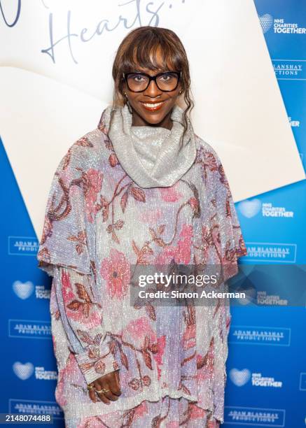 Brenda Emmanus attends "With All Our Hearts" For NHS Charities Together at Adelphi Theatre on April 9, 2024 in London, England.