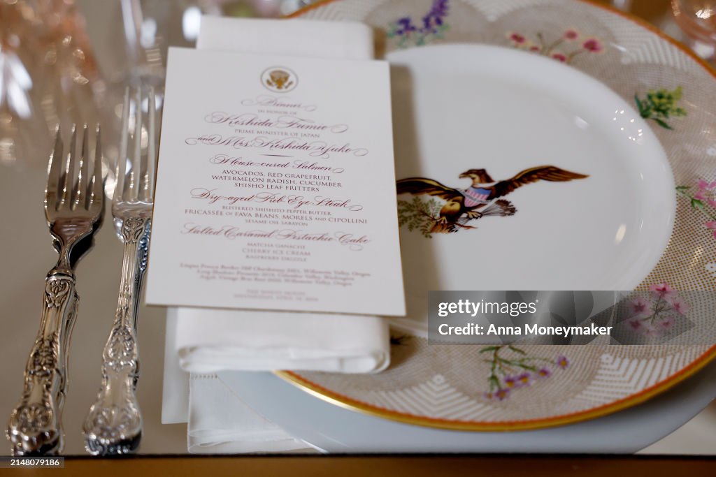 First Lady Jill Biden Hosts Japan State Dinner Media Preview At The White House