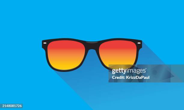 illustrazioni stock, clip art, cartoni animati e icone di tendenza di occhiali da sole - occhiali da sole