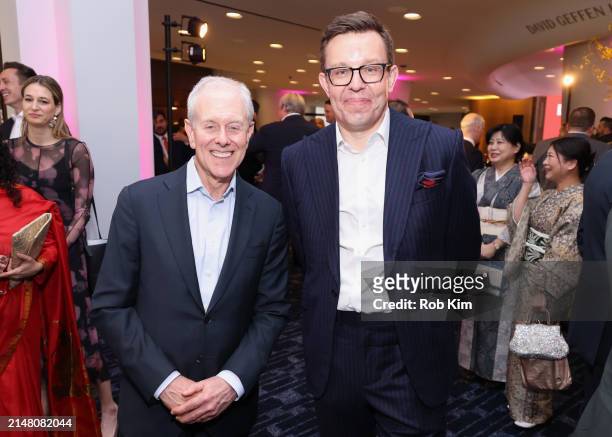 Steven R. Swartz and Henry Timms attend the Lincoln Center Spring Gala 2024 at David Geffen Hall on April 09, 2024 in New York City.