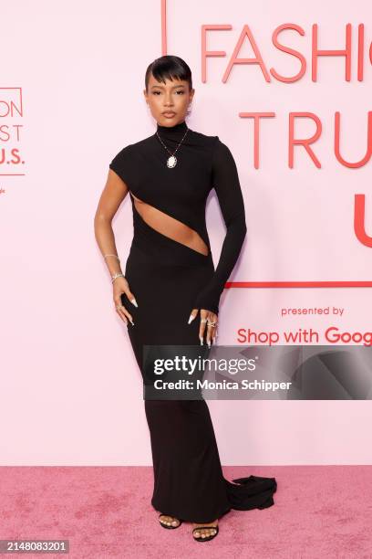 Karrueche Tran attends the FASHION TRUST U.S. Awards 2024 on April 09, 2024 in Beverly Hills, California.