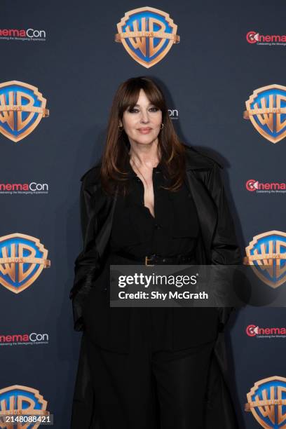 Monica Bellucci attends the Warner Bros. Pictures Presentation during CinemaCon at The Colosseum at Caesars Palace on April 09, 2024 in Las Vegas,...