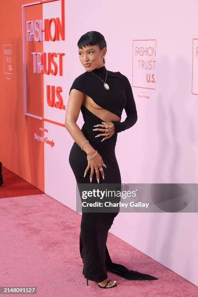 Karrueche Tran attends the Fashion Trust U.S. Awards 2024 on April 09, 2024 in Beverly Hills, California.