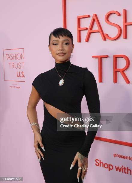 Karrueche Tran attends the Fashion Trust U.S. Awards 2024 on April 09, 2024 in Beverly Hills, California.