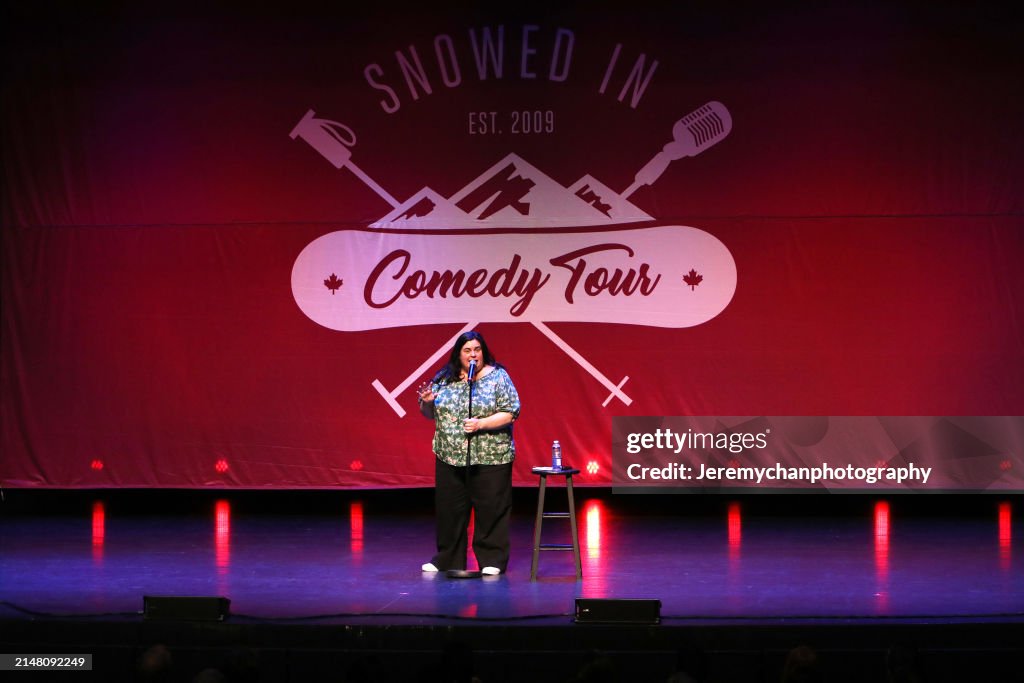 Debra DiGiovanni performs during the 2025 Snowed In Comedy Tour stop