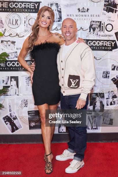 Nicole Young and Jason Oppenheim attend the Bella Magazine Cover Party for Netflix's "Selling Sunset" Stars Mary And Romain Bonnet at The Godfrey...