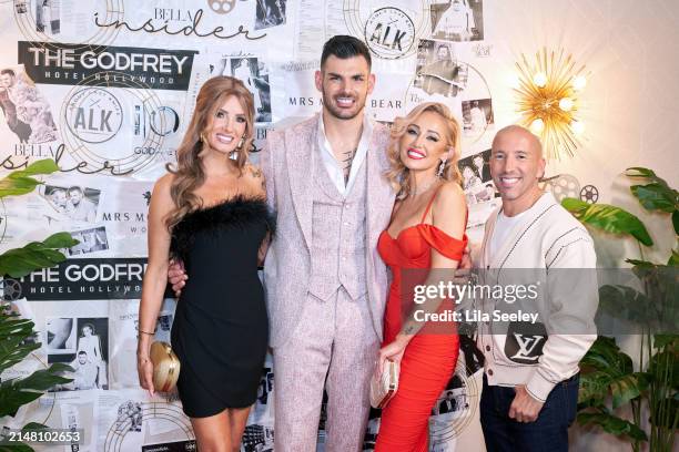 Nicole Young, Romain Bonnet, Mary Bonnet, and Jason Oppenheim attend the Bella Magazine Cover Party for Netflix's "Selling Sunset" Stars Mary And...